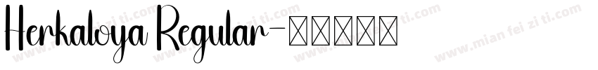 Herkaloya Regular字体转换